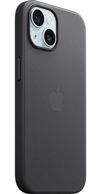 apple iphone 15 finewoven case with magsafe black