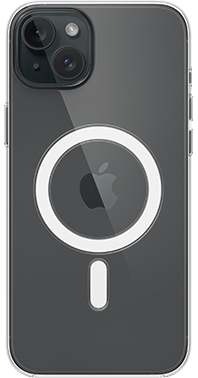 apple iphone 15 plus clear case with magsafe halebop